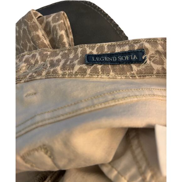 Lucky Brand Sofia Skinny Jeans, Leopard Print, Beige, Size 27 - Picture 6 of 6